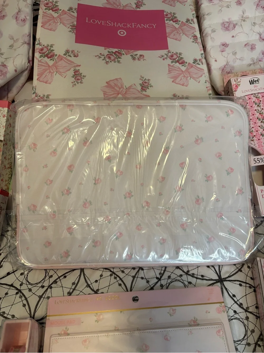 Loveshackfancy x Target Yoobi laptop sleeve